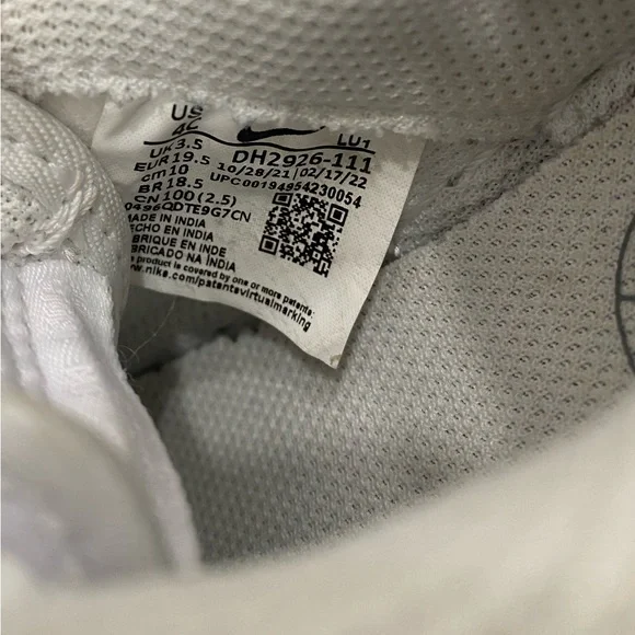 Girls Nike Airforce 1 size 4c original box available with purchase - Picture 3 of 5